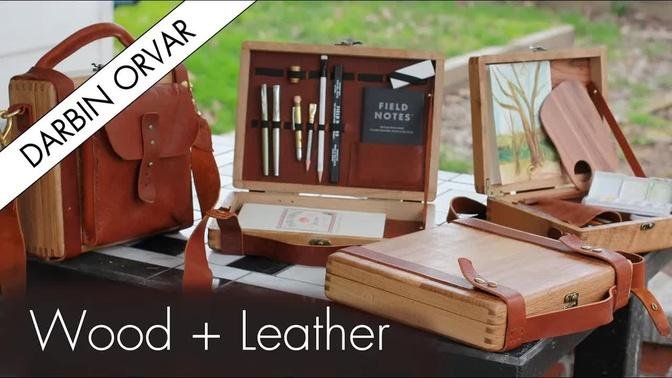 Adding LEATHER to Woodworking Projects // LIVESTREAM (how to & tips)