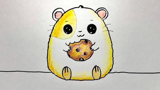 How to Draw Hamster _ Easy _ Step by Step