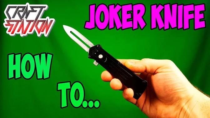 How to make Joker knife from Batman Dark Knight DIY with templates