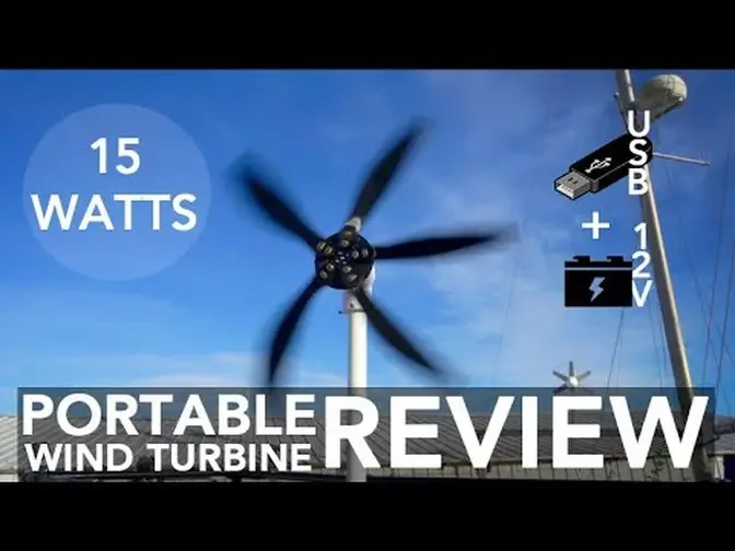 Portable Wind Turbine Review: Cutting Edge Power 15 watt micro wind generator - initial impressions