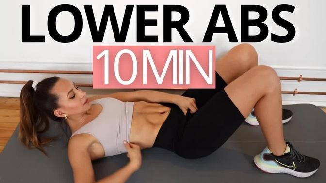 10 MIN LOWER ABS WORKOUT | Burn Lower Belly Fat | No Equipment | ABS CHALLENGE | Daniela Suarez