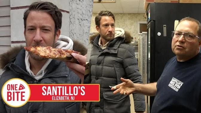 Barstool Pizza Review - Santillo's (Elizabeth,NJ) Bonus Old School Italian Pizza Maker