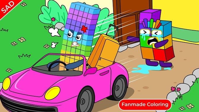 Numberblocks 75, Don't Leave NB 7! Numberblocks Fanmade Coloring Story