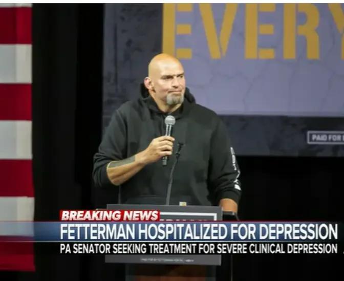 John Fetterman Hospitalized With Clinical Depression