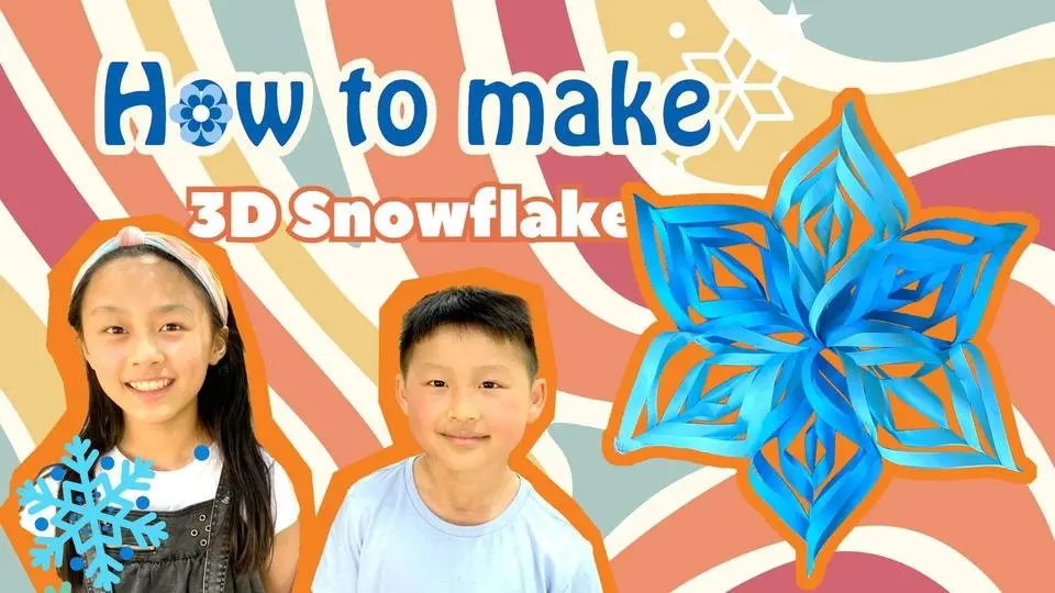 How to Make 3D Snowflakes