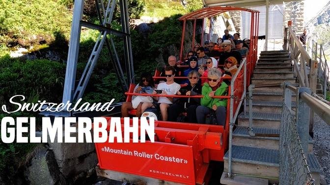 Switzerland Gelmerbahn Mountain Roller Coaster, Grimselwelt | 4K 60fps Video