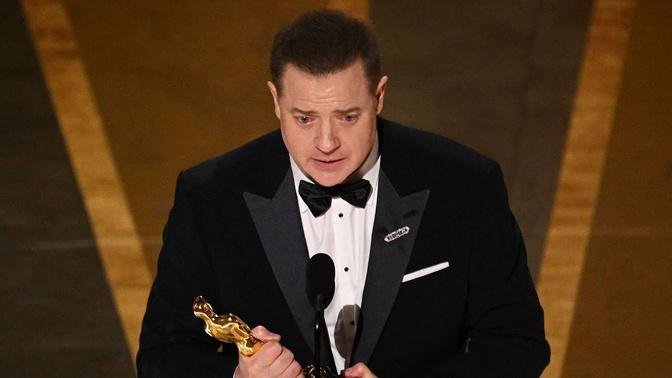 Brendan Fraser Cries In 2023 Oscars Acceptance Speech