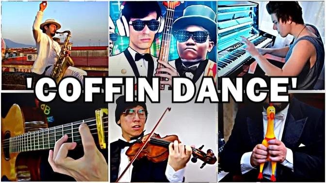 Who Played it Better: COFFIN DANCE MEME - Astronomia (Bass, Piano, Sax, Violin, Chicken, Guitar)