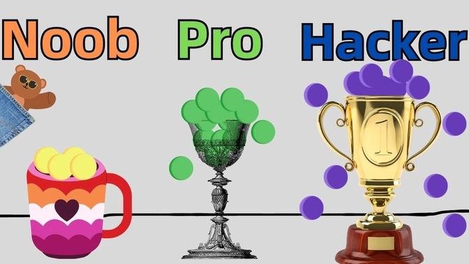 Rope And Balls | Noob vs Pro vs Hacker | DuDu games