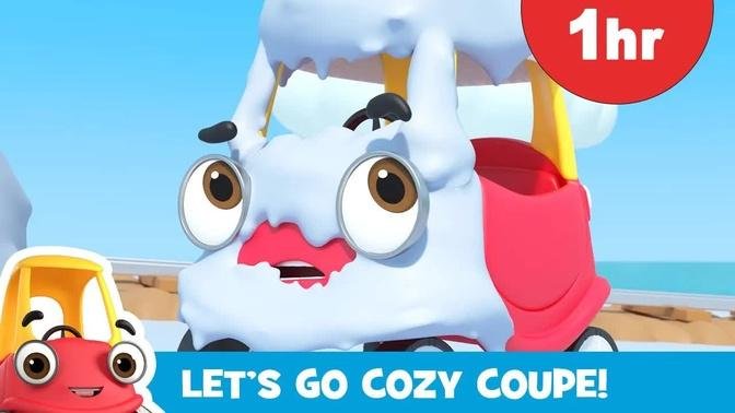 1 HR COZY COUPE | On Thin Ice + More | Kids Cartoons | Let's Go Cozy Coupe