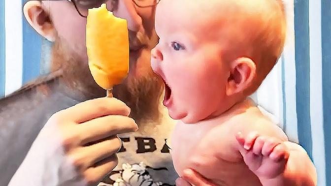 Funny Baby Loves Food - Babies Eating Compilation  8
