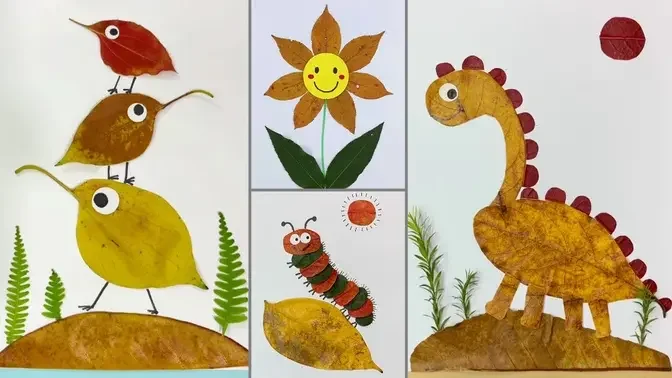 Fun & Wonderful Fall Leaf Craft Activities | Stunning Leaf Crafts for Kids  to Make 🍂899K vie