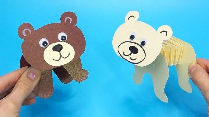 DIY christmas How to make paper bear Easy paper crafts