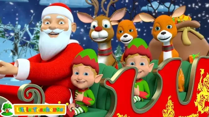 [Jingle Bells, Christmas Song, Nursery Rhymes And Cartoon Videos by Little Treehouse]