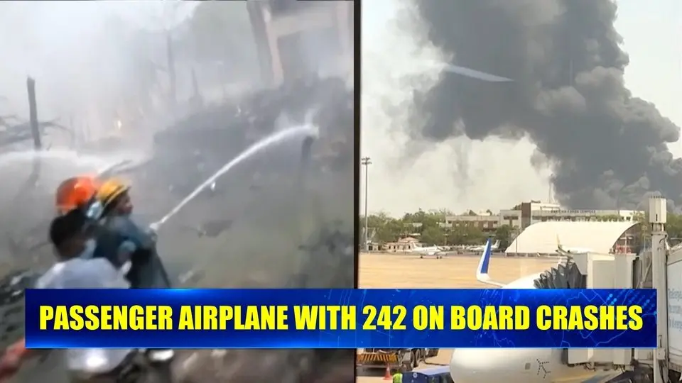 'Many Killed' as Air India Plane with 242 on Board Crashes Near India's Ahmedabad Airport