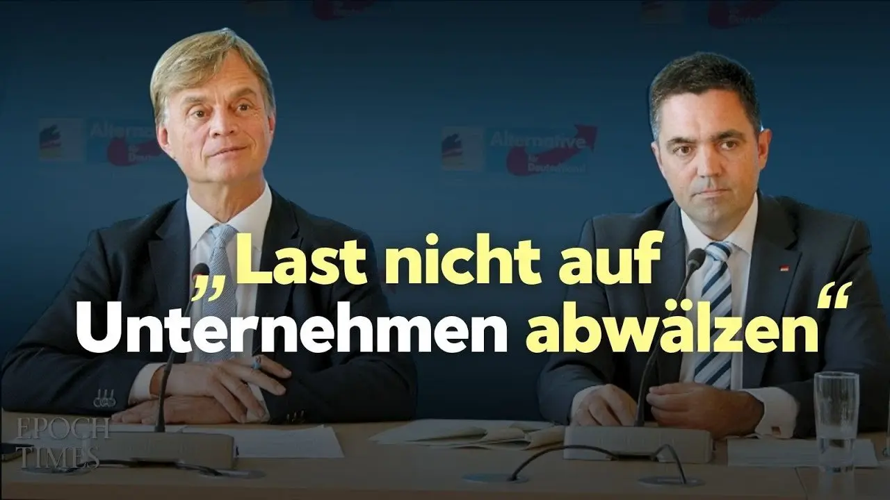 AfD stellt Gesetzentwurf zur Abschaffung des Lieferkettengesetzes vor