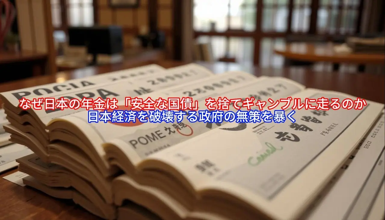 なぜ日本の年金は「安全な国債」を捨てギャンブルに走るのか，日本経済を破壊する政府の無策を暴く