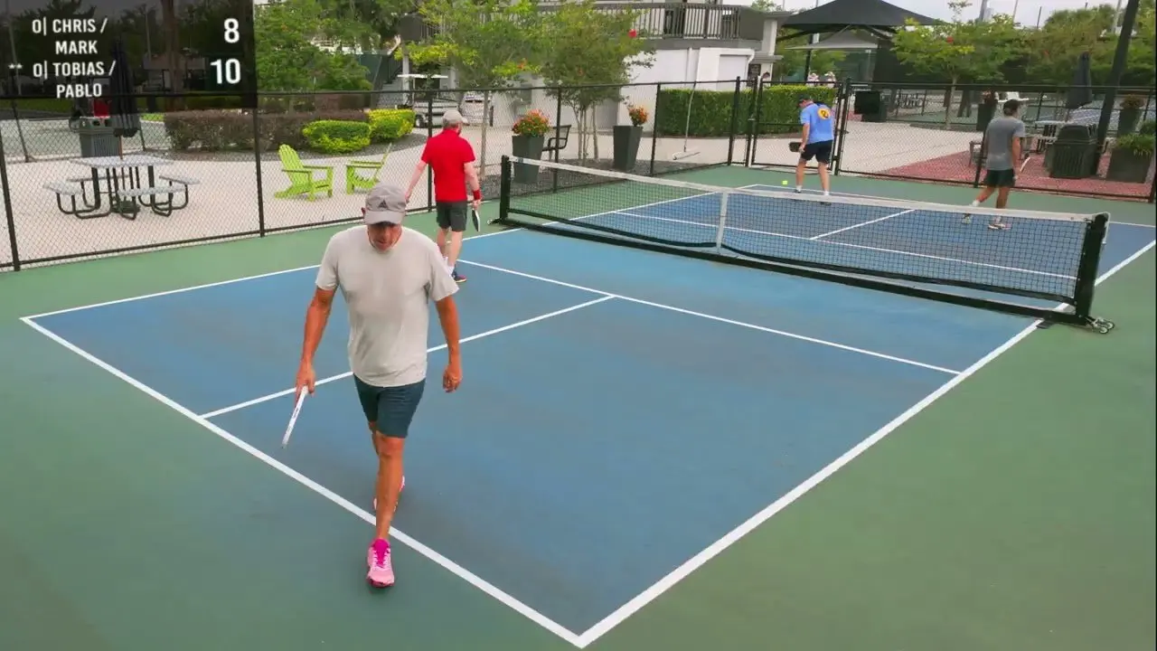 What Senior 5.0 Pickleball Practice Match with Tennis Pro Looks Like in Winter Park, FL