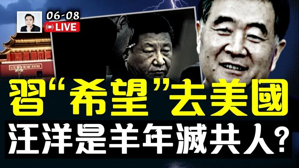 習“希望”去美國！馬斯克要成立新黨？川普無意公開決裂！黨內官員坐一塊兒就罵“共產黨”，三人以上聚餐被禁！汪洋是“羊年”滅G人？｜大宇拍案驚奇 live！