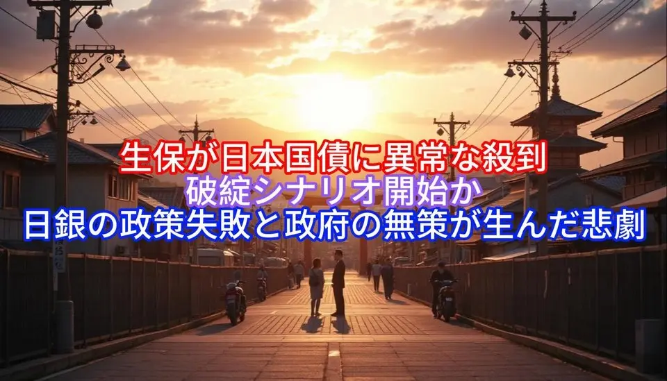 生保が日本国債に異常な殺到，破綻シナリオ開始か，日銀の政策失敗と政府の無策が生んだ悲劇