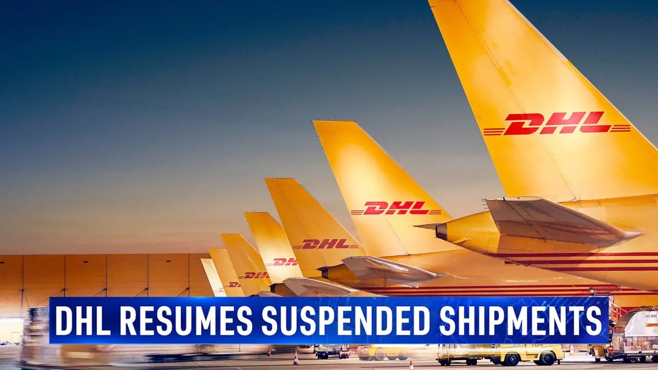 DHL Resumes Global Shipments of Over $800 to US Consumers