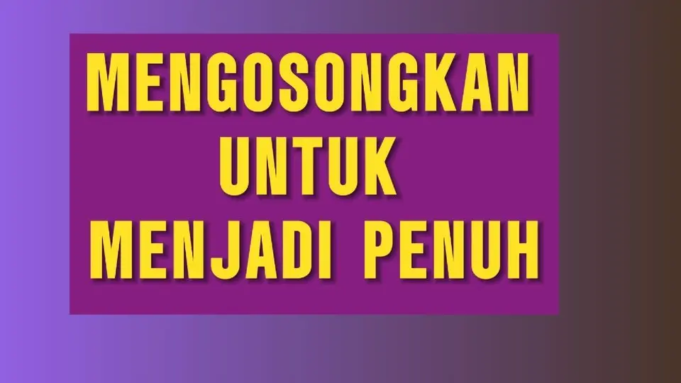 suara kebahagiaan mengosongkan untuk menjadi penuh