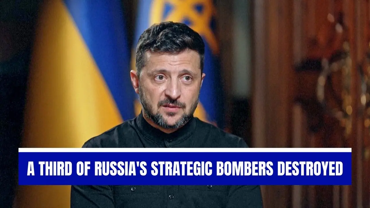 34 Percent of Russia's Strategic Bombers Destroyed by Ukraine's Drone Strike, Zelenskyy Says