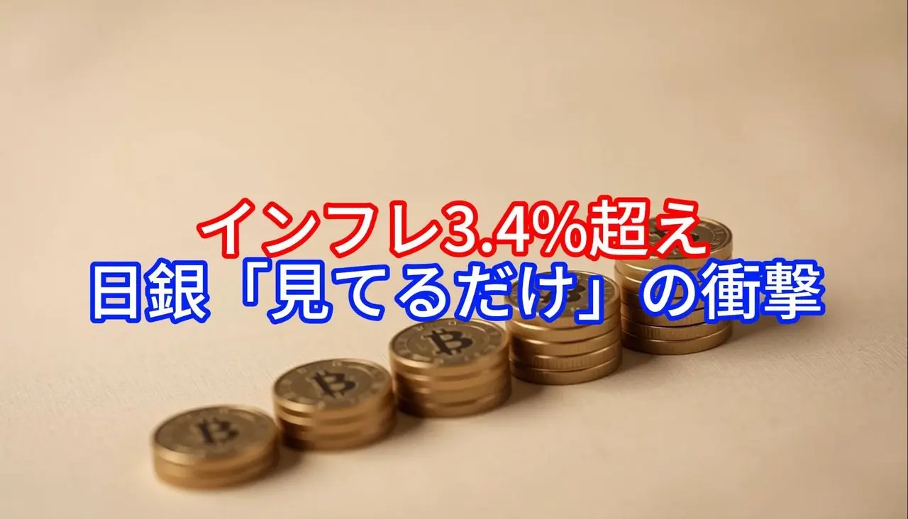 インフレ3.4%超え，日銀「見てるだけ」の衝撃