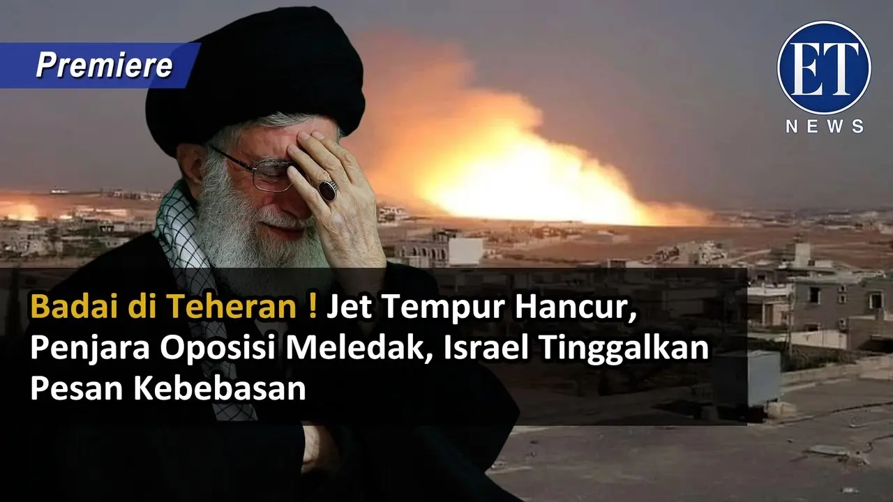"Badai di Teheran ! Jet Tempur Hancur, Penjara Oposisi Meledak, Israel Tinggalkan Pesan Kebebasan"