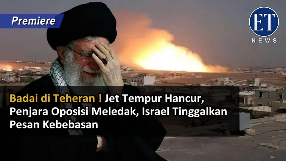 "Badai di Teheran ! Jet Tempur Hancur, Penjara Oposisi Meledak, Israel Tinggalkan Pesan Kebebasan"