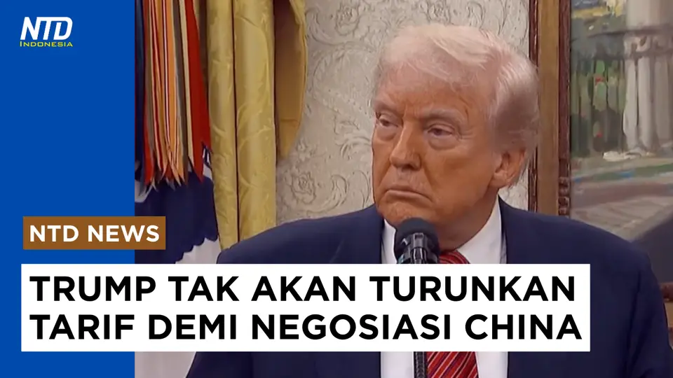 Trump Tidak Akan Turunkan Tarif China Demi Negosiasi #perangdagang #tariftrump